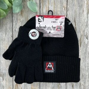 Avalanche Winter Beanies & Gloves 3-Piece Set